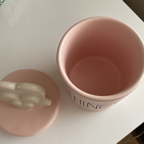 New Rae Dunn THINGS Heart Topper Jar/ Canister - Picture 2 of 3